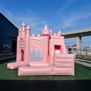 <span class=keywords><strong>Château</strong></span> gonflable avec toboggan rose Maison <span class=keywords><strong>de</strong></span> rebond <span class=keywords><strong>Château</strong></span> sautant extérieur commercial gonflable pour les enfants - Product Image 3