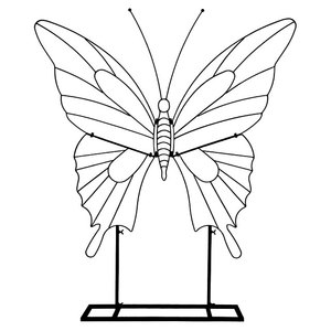 Romantico arco a <span class=keywords><strong>farfalla</strong></span> con cornice in ferro cornice per matrimonio sfondo tridimensionale - Product Image 3