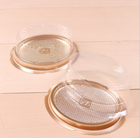 Jetables en plastique transparent contenant petit gâteau emballage boîte