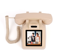 Téléphone filaire vintage rétro, téléphone fixe à l'ancienne, mignon et décoratif, téléphones filaires pour la maison et le bureau