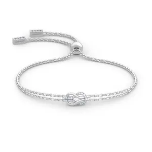 Luxe Diamant Liefde Edelsteen 925 Zilver Custom Moissanite Tennis Bedels Paar Fijne Sieraden Armband Femme Vrouwen Armbanden