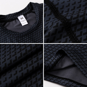 Hot Supplier Custom 3D Printed Sport Sleeveless Shirt Polyester Quick-drying Singlet Training Gym <strong>Men</strong> <strong>Compression</strong> Fitness <strong>Vest</strong> - Product Image 4