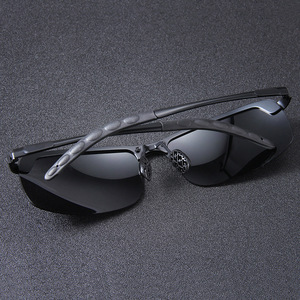 Lunettes de soleil sportives transfrontalières, monture carrée sans cadre, verres polarisés TAC, protection UV400 pour la pêche, la randonnée, le cyclisme et les activités de plein air - Product Image 3