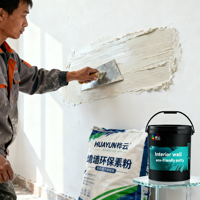 Enduit mural intérieur écologique en acrylique, sans COV, non toxique, à base d'eau, surface lisse |   Mur à haute adhérence résistant à l'humidité