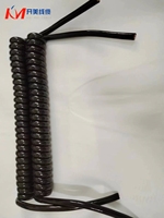 Câble spiralé à double blindage en cuivre de qualité médicale professionnelle pour usage industriel et automobile - Modèle KaiMei RVUT9C*1.5MM2