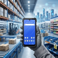 Ordinateur portable robuste IP68, écran 5,7 pouces, Android 11, 4G LTE, 6 Go de RAM, 64 Go de stockage, lecteur de codes-barres 2D, stock pour entrepôt