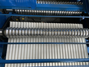Zinc Aluminium Colored Steel Roof <b>Tile</b> Forming Cutting Arching Roof <b>Sheet</b> Corrugated Wave Roll Forming Machine for Wall <b>Tile</b> - Product Image 5