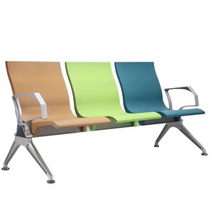Py-611T Waiting <b>Chair</b> Metal Frame Triangular Steel Beam For Hospitals Restaurants Schools - Product Image 4