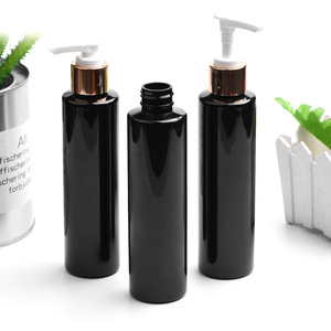 Flacon cosmétique en plastique noir de luxe unique, vide, sans air, avec pompe pour shampoing, en PET, 100 ml, 180 ml, 200 ml - Product Image 4
