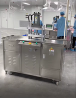 Presse semi-automatique pour poudres cosmétiques en acier inoxydable, équipement de compactage personnalisé OEM pour fards à paupières, blush et fond de teint