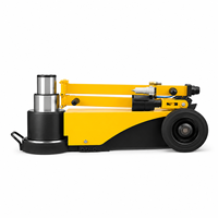 Cric pneumatique pliable de 100 tonnes avec poignée, cric hydraulique robuste pour sols durs