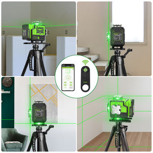 Nivel Láser 4D de 16 Líneas Verde <span class=keywords><strong>P04CG</strong></span>, Autonivelante Horizontal y Vertical de 360°, Control Remoto Bluetooth, Batería de Iones de Litio - Product Image 4