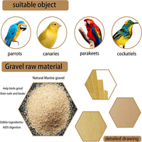 Doublure spéciale pour cage à oiseaux de 11x17 pouces pour oiseaux à bec dur avec gravier et litière en papier en stock