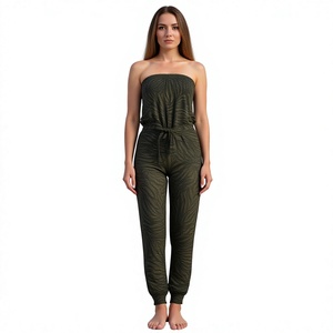Combinaison ample en coton style vintage pour femme SK NOOR SONS, taille haute, écologique, une pièce, longueur intégrale, tendance - Product Image 1