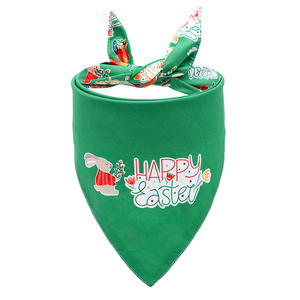 Nouvelle écharpe triangle pour animaux de compagnie motif carotte lapin de Pâques - Product Image 4