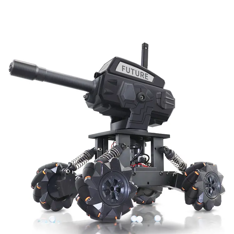 Maschine Roboter Legierung Wasserbombe Mecha Fernbedienung Auto Mecha War Gun 4WD Montage DIY Roboter Dumper Car Toys