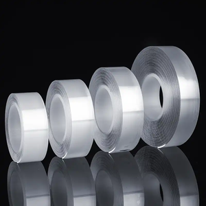 Échantillon gratuit quantité minimale de commande bas qualité réutilisable lavable clair double face 1mm 2mm épaisseur DIY <span class=keywords><strong>Nano</strong></span> ruban bulle - Product Image 4