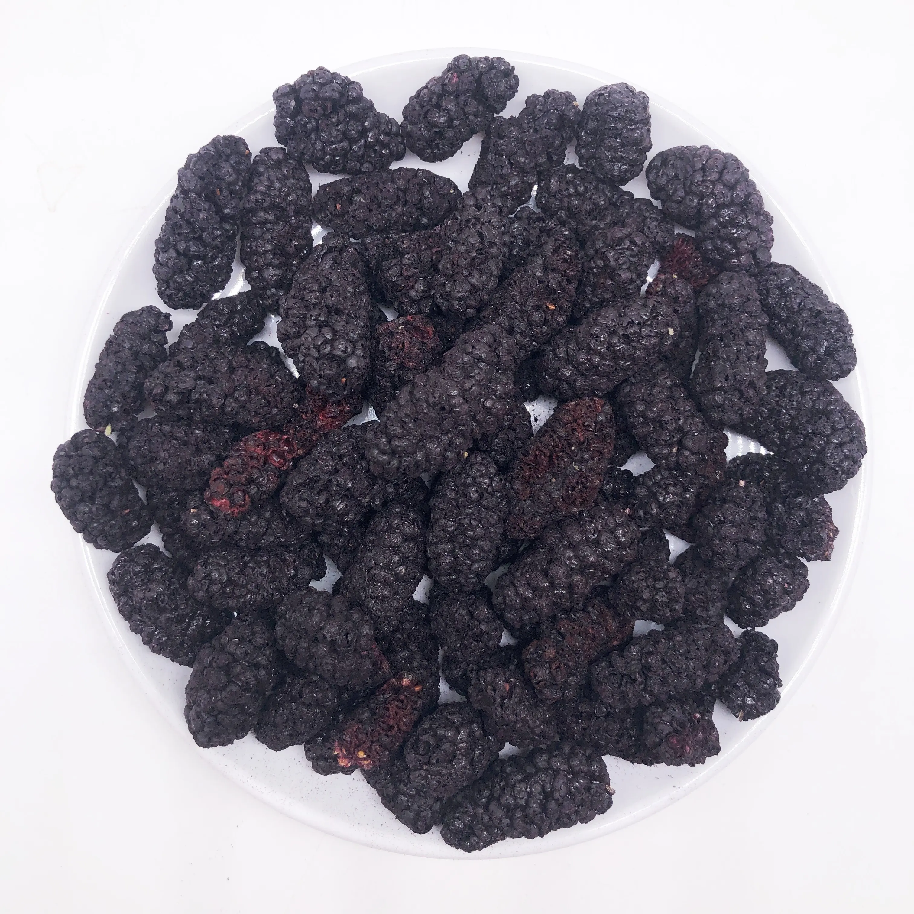 Fyd023f कोई एडिटिव्स प्राकृतिक फ्रीज-सूखे पूरे शहतूत उच्च गुणवत्ता वाले फ्रीज सूखे मोरस अल्बा फल