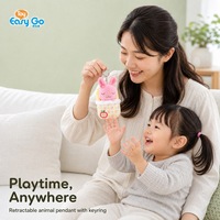 Jouets en peluche pour enfants, animal dormant rétractable avec fonction interactive anti-stress