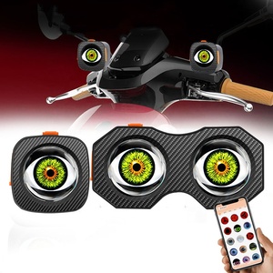 Nueva Luz Trasera LED Inteligente con Control por Aplicación, 82 Modos, Ojos <span class=keywords><strong>de</strong></span> <span class=keywords><strong>Demonio</strong></span>, para Bicicleta/Eléctrica - Product Image 1