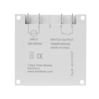 CN101A 5V 12V 24V 110V 220V Interruptor de temporizador digital 7 días Programador de relé de tiempo programable semanal Batería recargable incorporada