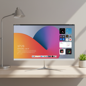 Ordinateur tout-en-un monoblock personnalisé de 24 pouces Barebone PC de bureau tout-en-un pour entreprise, bureau, domicile, jeux <span class=keywords><strong>DDR3</strong></span> 16 Go de RAM 512 Go de SSD WIFI - Product Image 1