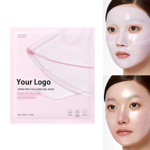 Großhandel Lachs-DNA PDRN Rosa Kollagen-Tuch 28g*4EA Über Nacht Hydrierend Straffende Gesichtsmaske für Empfindliche Hautpflege - Product Image 6