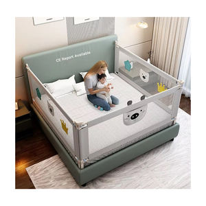 Certifié CE, facile à installer, anti-chute, cadre métallique à double verrouillage, tissu Oxford hypoallergénique, rails <span class=keywords><strong>de</strong></span> <span class=keywords><strong>lit</strong></span> <span class=keywords><strong>amovibles</strong></span> et lavables - Product Image 1