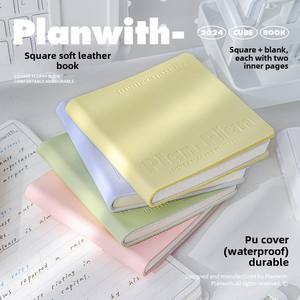Miyue สมุดโน๊ต A5ชุดคิวบ์แบบลำลองสมุดแพลนเนอร์หนังสี่เหลี่ยมพร้อมกระดาษปกแข็งสีลูกกวาดของขวัญโรงเรียน - Product Image 2