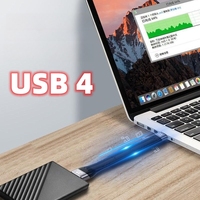 PD 48V 5a 240W 40Gbps 8K USB 4 Tipo C Cable plano Flexible USB4 Tipo-c Datos y cable de carga rápida
