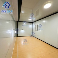 Maison préfabriquée moderne extensible de 20 pieds et 40 pieds prête à être expédiée, maison préfabriquée extérieure, 5 chambres, maison portable