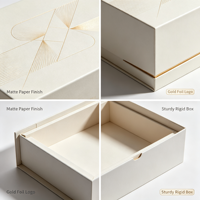 Boîte cadeau en papier décorative minimaliste personnalisée pour emballage cadeau de bougies parfumées