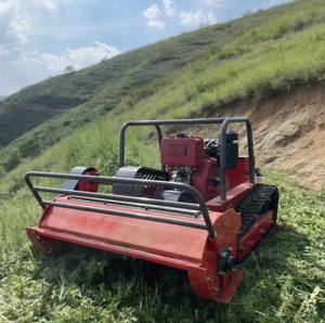 Tondeuse à gazon industrielle tout-terrain DIY à moteur essence 4 temps, largeur de coupe 800 mm, télécommande sans fil, levage hydraulique - Product Image 3