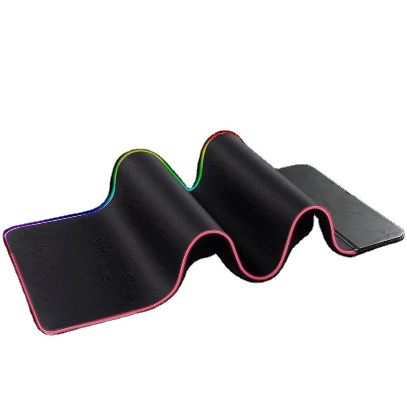 RGB LED Extended Gaming Mouse Pad with Wireless Charger | Glowing Mouse Mat for Keyboard & Mouse, Comfortable Gaming Surface (Kuwait)