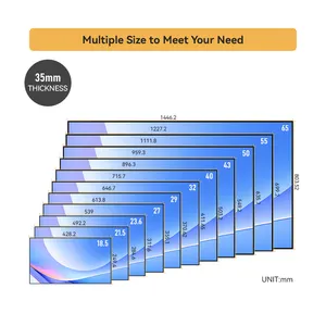 43 inç çerçevesiz lcd dijital tabela duvara monte fotoğraf lightbox