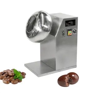 Terlaris Mesin Pelapis Panci Gula Cokelat Kacang Mesin Pelapis Kacang Otomatis