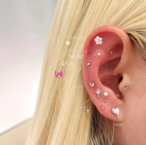 Stiker mode akupresur telinga 2025 tempelan kartun aurikular 20 buah lembar tunggal dekorasi kesehatan pijat refleksologi - Product Image 4