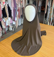 Voile de tête respirant basique 2026 en jersey extensible doux avec maille intérieure, Hijab sport instantané Ninja Najwa pour femme