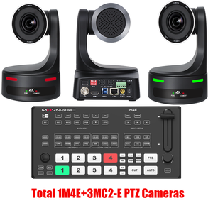 Oferta de Paquete: 1 Mezclador de Video Movmagic M4E + 3 Cámaras PTZ <span class=keywords><strong>MC2</strong></span>-<span class=keywords><strong>E</strong></span> con Entrada HD, Transmisión en Vivo con Transiciones Multiefecto - Product Image 1