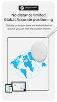 Anto Alert GPS Navigation Smart Tag Portable Rechargeable avec une autonomie prolongée de la batterie Google Find My Remote Control Made Plastic