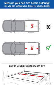 Xiangrui小型折りたたみ式ピックアップベッドカバートラックカバーテールボード<span class=keywords><strong>6FT</strong></span>日産05-22フロンティアショートベッドトラックアクセサリー - Product Image 2