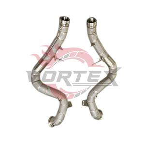 Vortex 304 Downpipe catalyzed à haut débit pour Mercedes-Benz AMG E63 E63S W213 4.0T 2018–2023 avec bouclier thermique, sans voyant d'avertissement moteur - Product Image 2