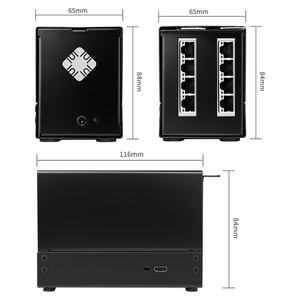 Hub Ethernet Gigabit de 8 Puertos a través de USB4 para Mini M1/M2/M3 Pro Thunderbolt 3/4/5, Hub Ethernet Externo con Cable para Mac Mini, Disponible en Stock - Product Image 1