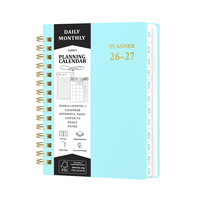 Agenda 2027, carnet de planification, calendrier PP, carnet A5 à spirales, carnet de planification avec logo personnalisé