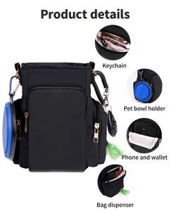 Free sample Custom Factory <b>Dog</b> Treat Bag Drawstring Closure <b>Pouch</b> Include Carabiner Hook Reflective Belt <b>Training</b> Treats <b>Pouch</b> - Product Image 4