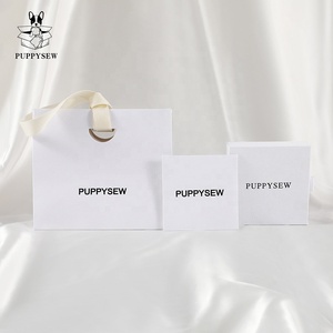 PUPPYSEW Sac en papier pour bijoux avec boîte à bijoux coulissante et chiffon de nettoyage pour bagues, boucles d'oreilles, colliers – Emballage de luxe - Product Image 4