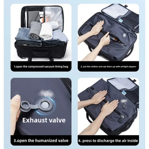 Sac à dos de voyage haut de gamme grande capacité en Oxford, design simple, compressible sous vide, étanche - Product Image 5