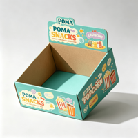 Boîte de présentation en carton personnalisée, emballage prêt à l'emploi (SRP), plateau de rangement pliable à déchirure facile (PDQ), unité de présentation de comptoir pour la vente au détail