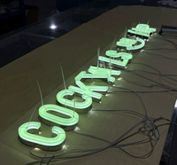 Enseignes lumineuses néon LED en aluminium découpées au laser 3D, alimentées en courant alternatif, étanches IP65, à fixer au mur pour bâtiments et écoles