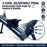 Appareil d'exercice vertical pliable en acier réglable, 8 niveaux de résistance magnétique, capacité de 130 kg, pour la maison, simulateur d'escalade